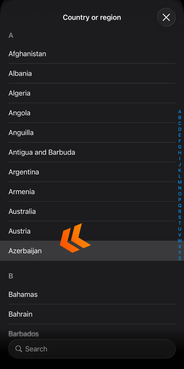 Change your region in the App Store for Mostbet app.