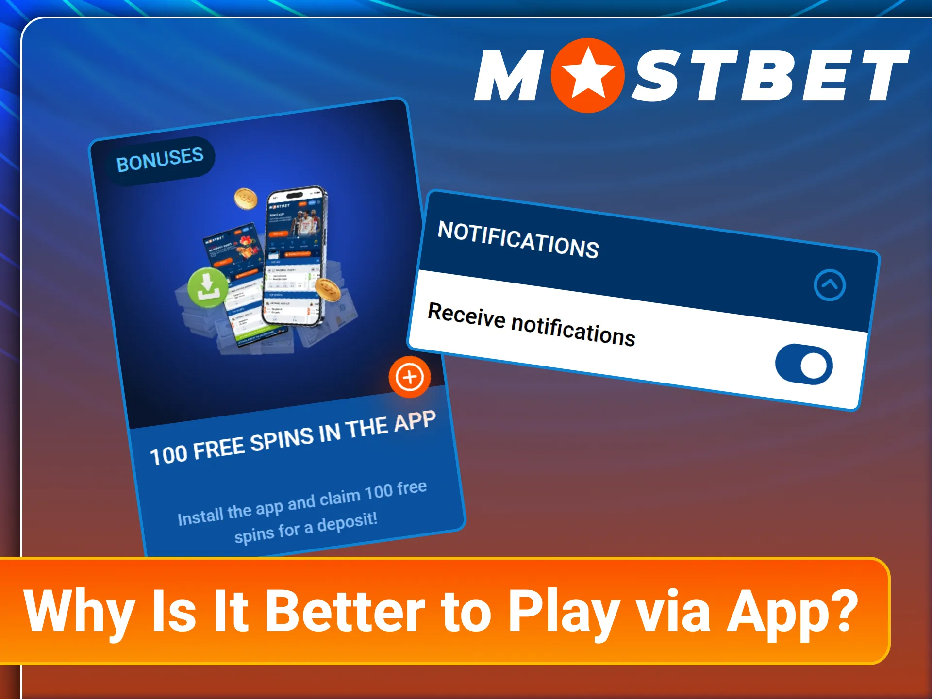 Experience smooth gameplay and push notifications on the official Mostbet app.