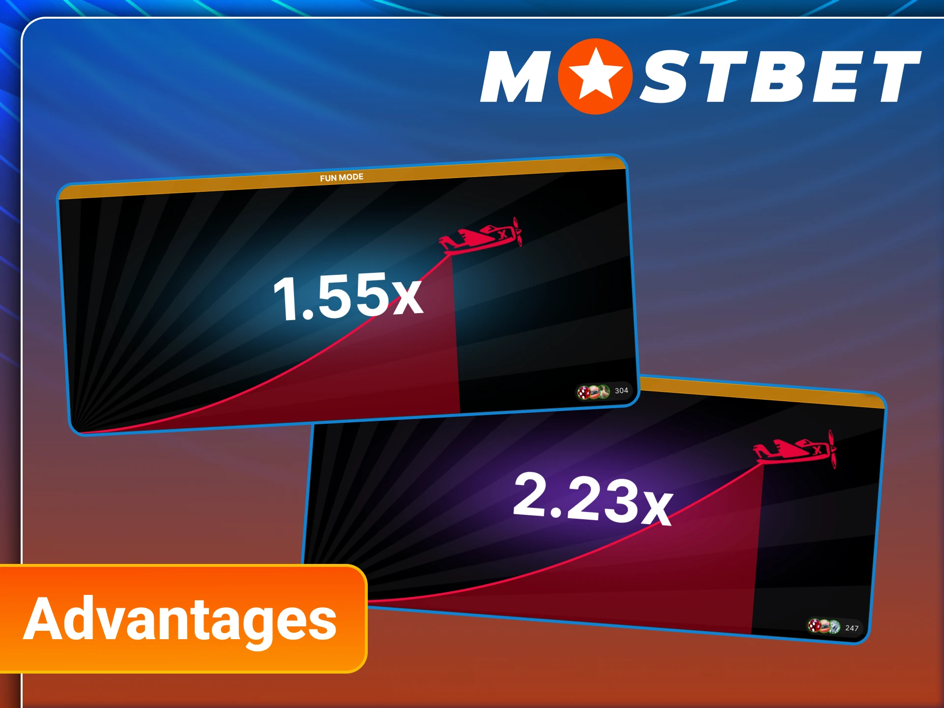 Mostbet Aviator game has a lot of advantages.