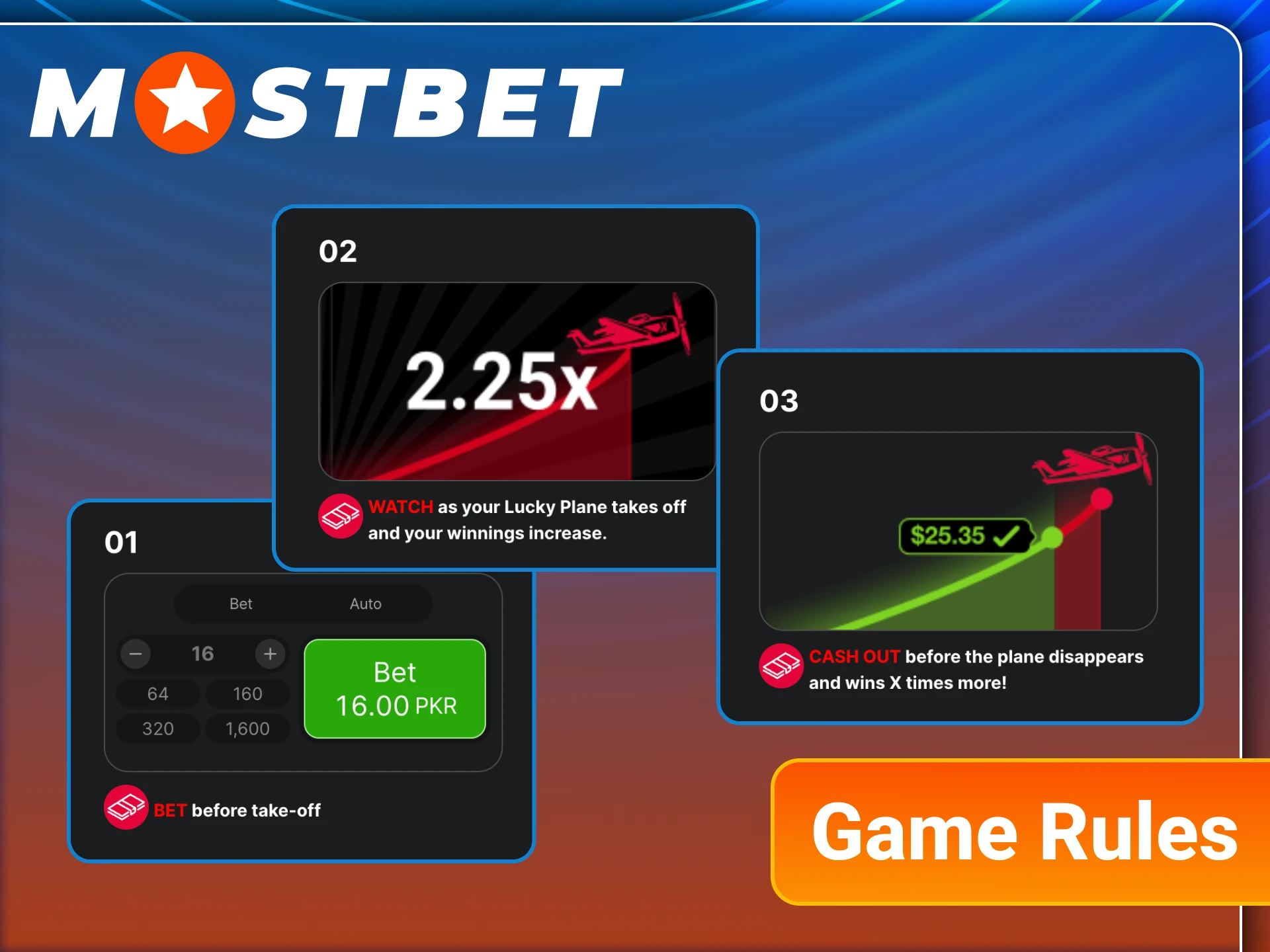 Learn Mostbet Aviator game rules before start playing.