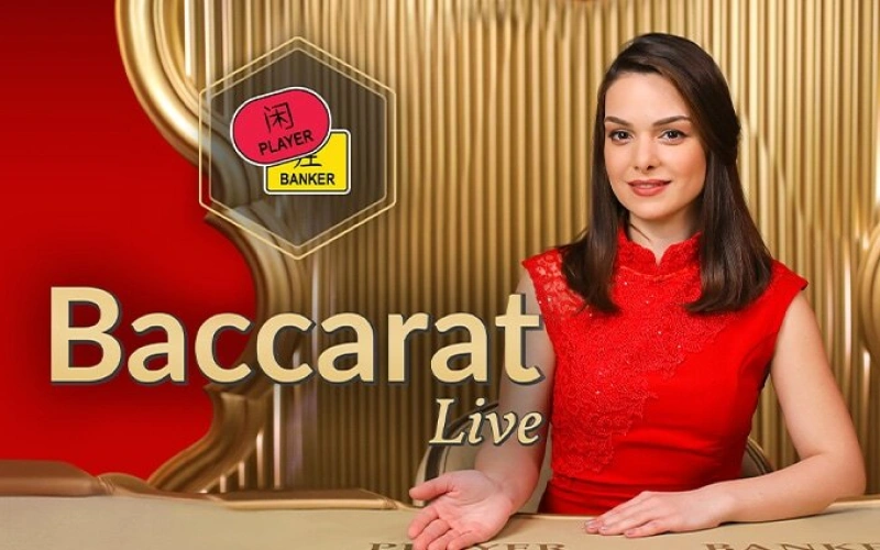 Enjoy the elegance of Baccarat Live and place your bets on Mostbet.