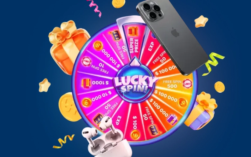 Spin the daily reward wheel on the official Mostbet website.