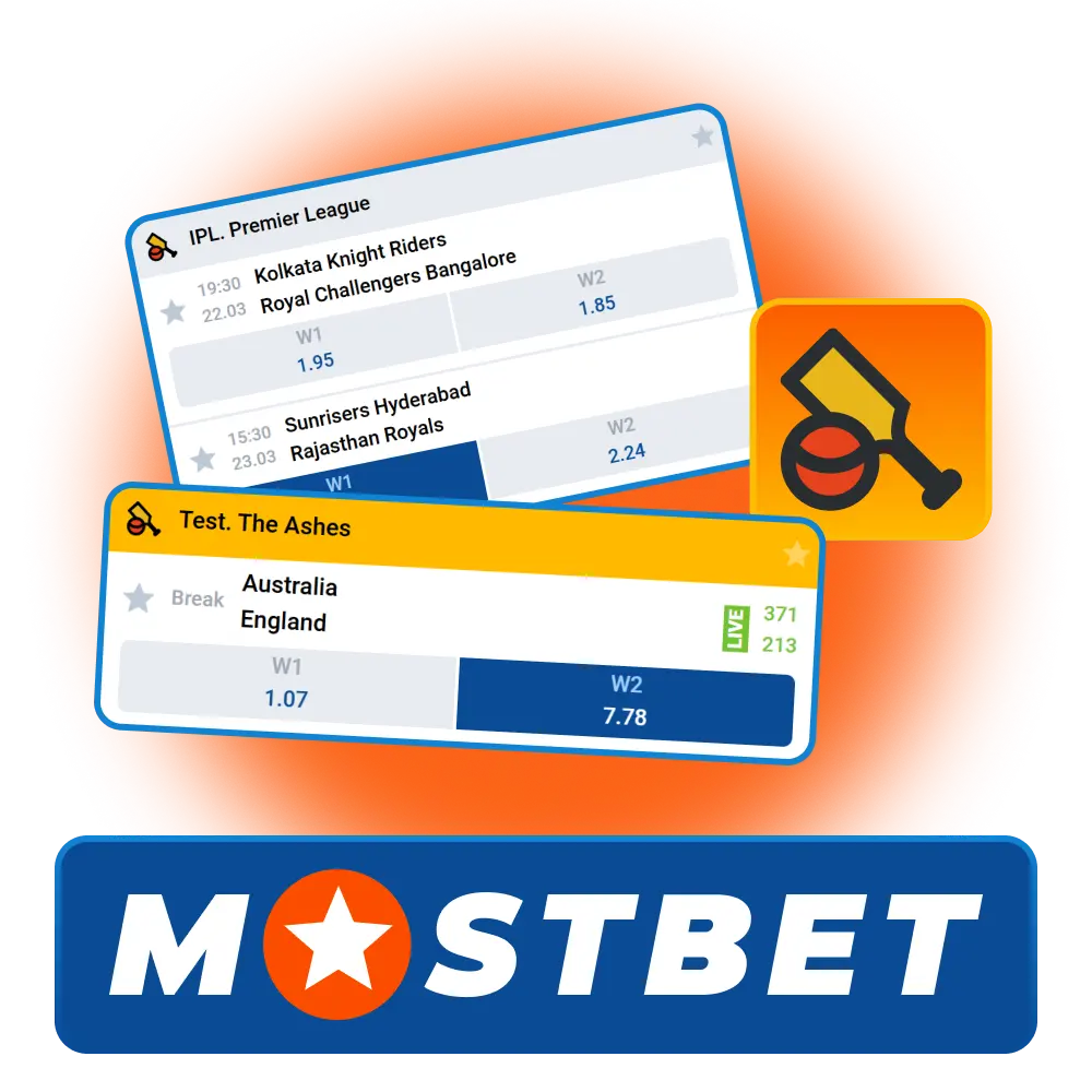 Enjoy cricket betting on major tournaments at the official Mostbet website.