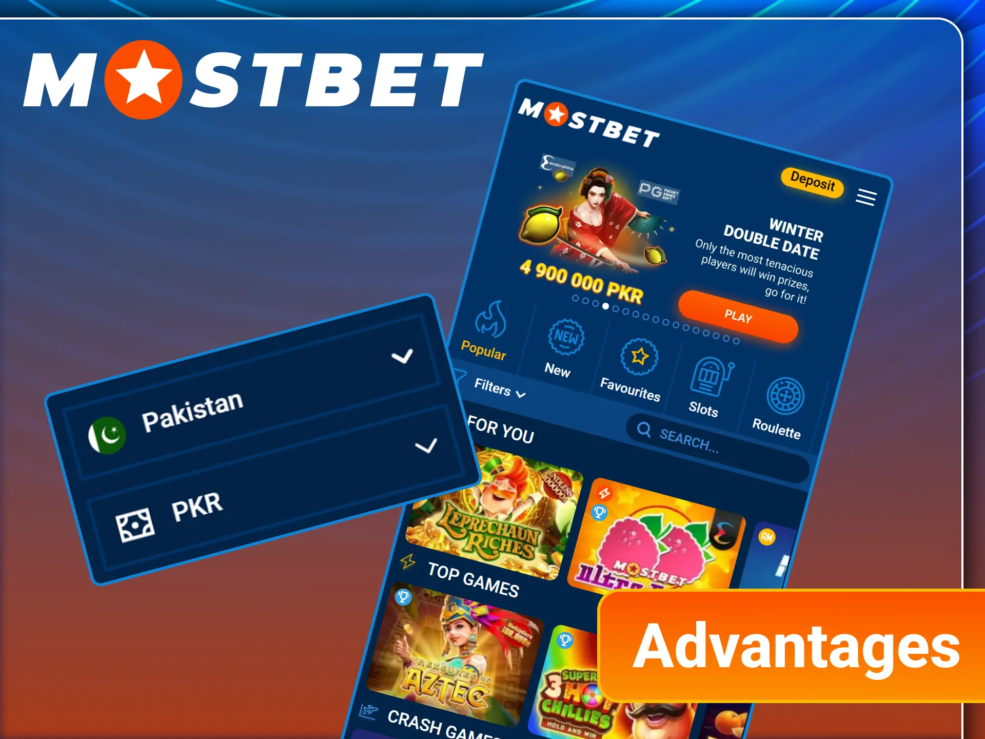 Enjoy the main benefits of playing on the official Mostbet platform.