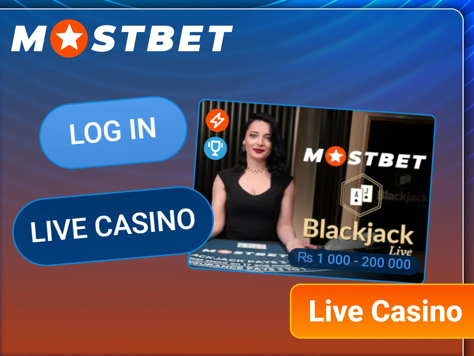 Play with real dealers and hosts at the official Mostbet casino.