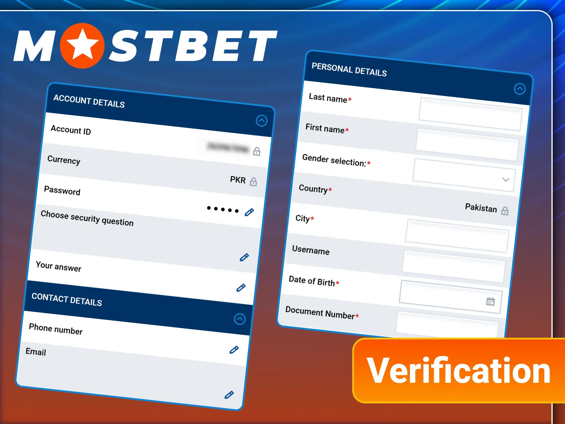 Complete the verification process on the official Mostbet platform for security.