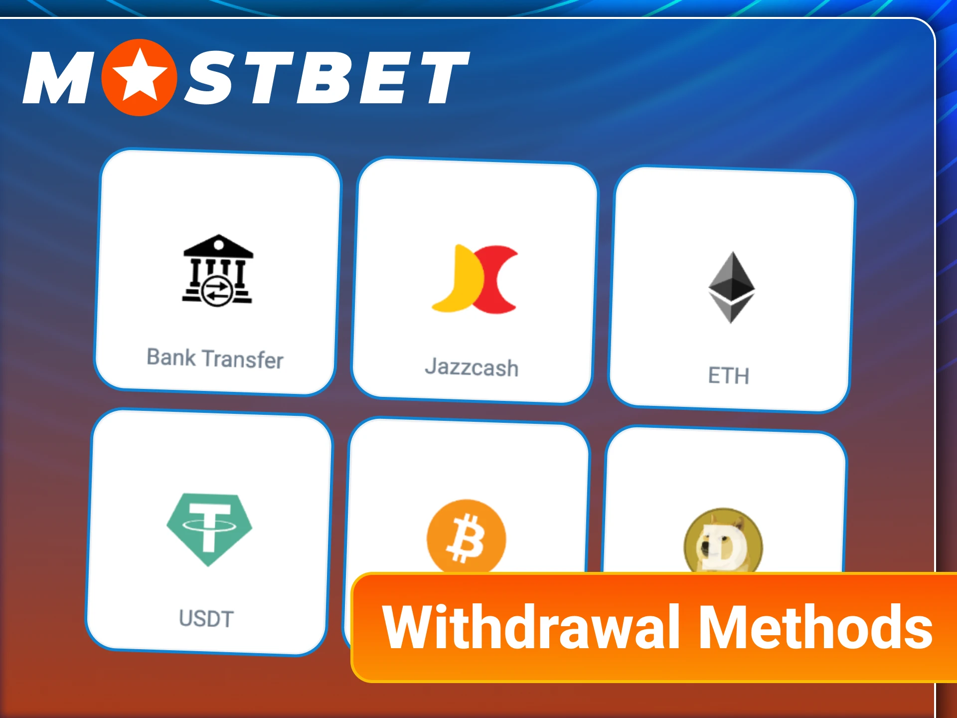 Mostbet gives you many safe and legal payout options.