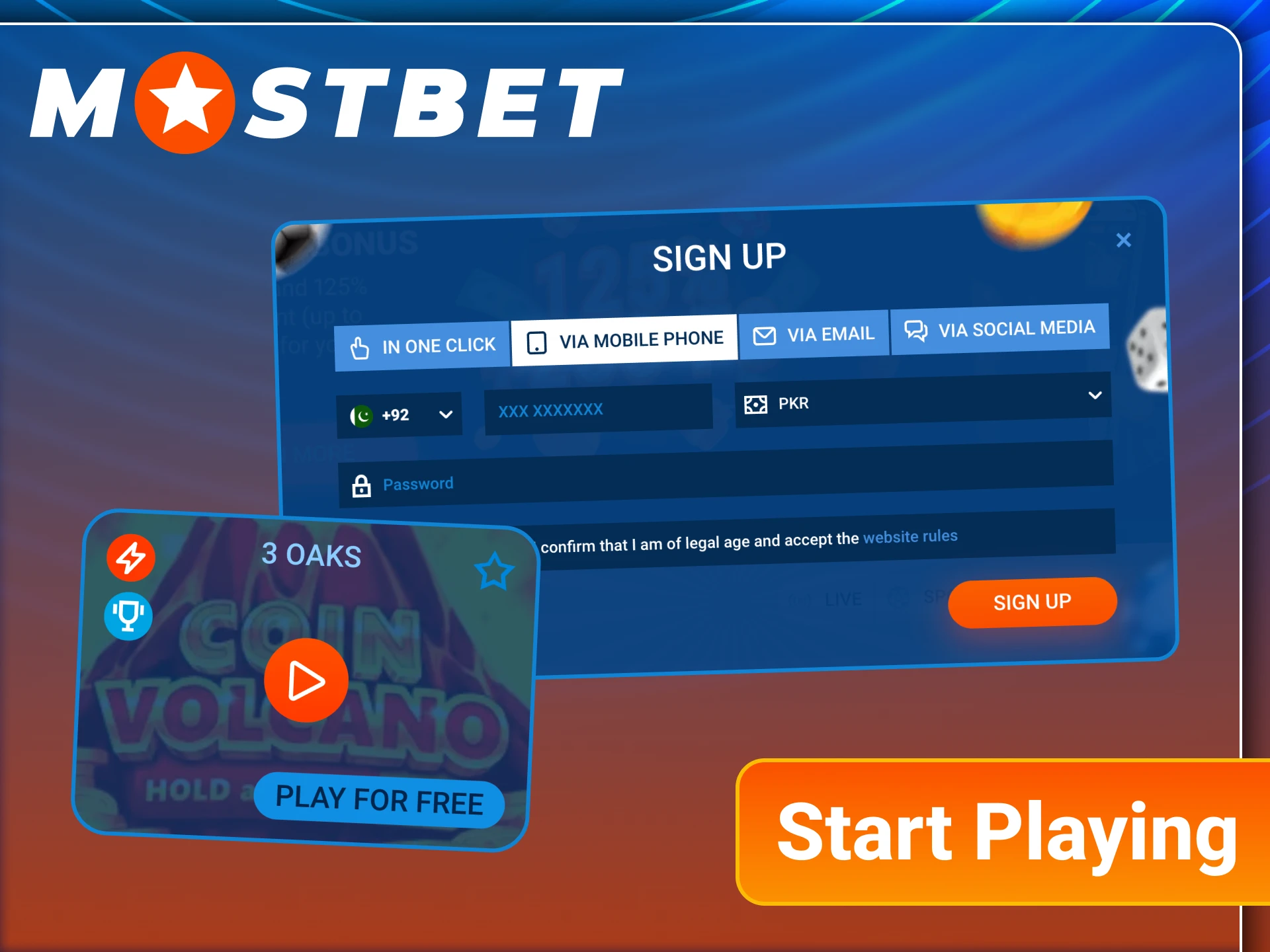 You can start playing Mostbet slots in a few minutes.